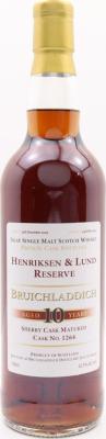 Bruichladdich 2002 Private Cask Bottling 10yo #1264 Henriksen & Lund 62.9% 700ml