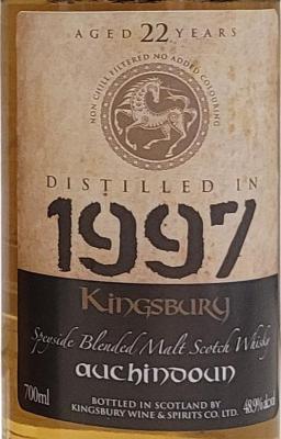 Auchindoun 1997 Kb Cask Strength Gold Hogshead 48.9% 700ml