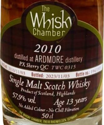 Ardmore 2010 WCh 57.9% 500ml