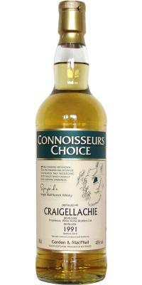 Craigellachie 1991 GM Connoisseurs Choice Remade American Hogsheads 43% 700ml