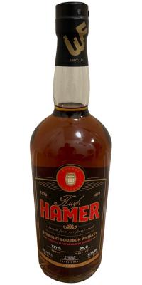 Hugh Hamer Straight Bourbon Whisky Apple Brandy Finish Indiana Liquor Group 58.6% 750ml