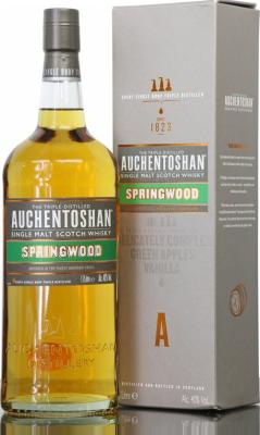 Auchentoshan Springwood Bourbon Cask Global Traveller 40% 1000ml