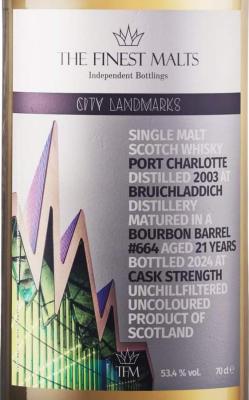 Port Charlotte 2003 TFM City Landmarks 53.4% 700ml