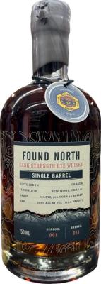 Found North Single Barrel FndN Season: 001 New Wood Char #1 El Cerrito Liquor 57.6% 750ml