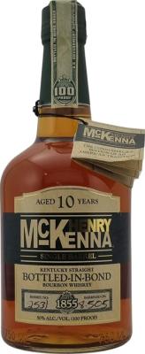 Henry McKenna 10yo Single Barrel Bottled in Bond 50% 750ml