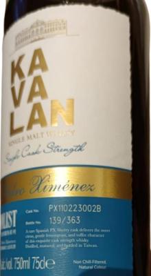 Kavalan Solist Pedro Ximenez 55.6% 750ml