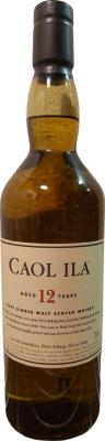 Caol Ila 12yo Islay Single Malt Scotch Whisky 43% 700ml