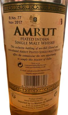 Amrut Peated Indian 46% 700ml