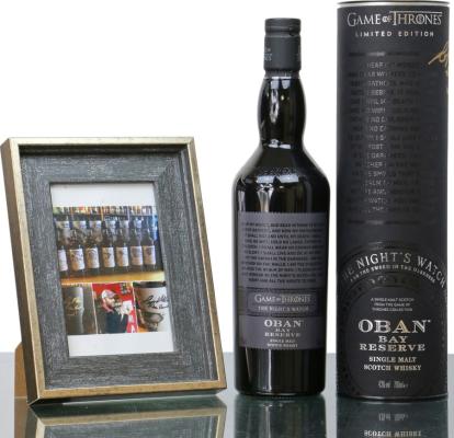 Oban Bay Reserve The Night's Watch Game of Thrones Signed 43% 700ml