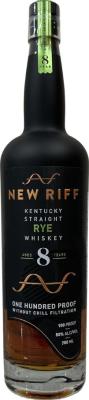 New Riff 8yo Kentucky Straight Rye Whisky 50% 750ml