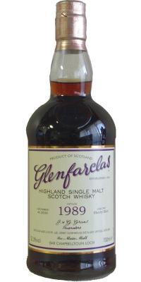 Glenfarclas 1989 Sherry Butt #13009 Bar Main Malt & Bar Campbelltoun Loch 52.3% 700ml