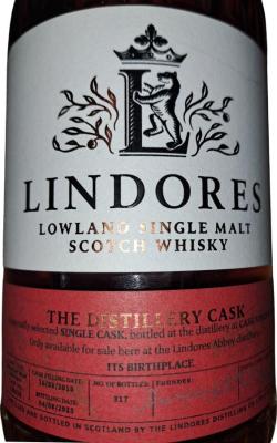 Lindores Abbey 2018 The Distillery Cask Ruby Port Wine Barrique 59.9% 700ml