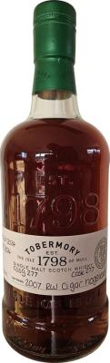 Tobermory 2007 Single Cask Warehouse #1 Hand Filled at the Distillery 57% 700ml