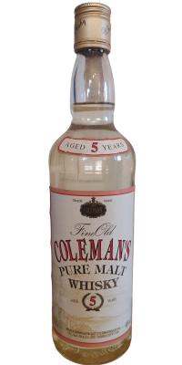 Coleman's 5yo Fine Old Pure Malt Whisky 40% 700ml