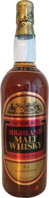 Sainsbury's 12yo Highland J. Sainsbury PLC 40% 750ml