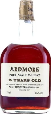 Ardmore 15yo Pure Malt Whisky the Directors of W. Teachers & Sons 45.7% 750ml