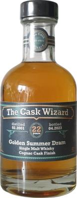 The Cask Wizard 2001 TCaWi Golden Summer Dram Cognac Finish 50.1% 200ml