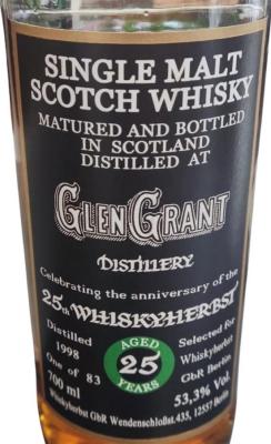 Glen Grant 1998 Whhb 25th Whiskyherbst 53.3% 700ml