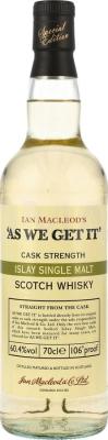 As We Get It Nas IM Islay Single Malt 60.4% 700ml