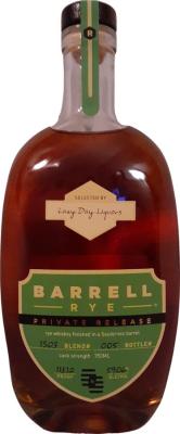 Barrell Rye Private Release Rye Lazyday Liquors 59.06% 750ml