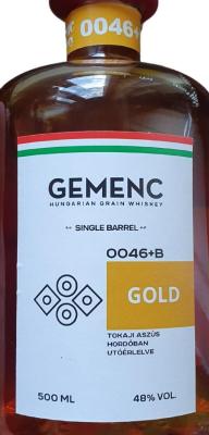 Gemenc 0046+B Gold New oak finnished in A Tokaji wine barrel 48% 500ml