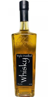 1000 Hills Whisky Triple Distilled Oak Barrels 40% 750ml