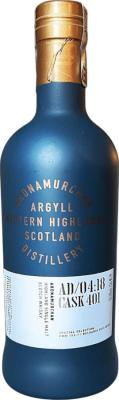 Ardnamurchan 2018 AD 04:18 CASK 401 Single Cask Special Selection 58% 700ml