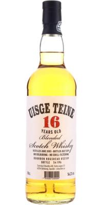 Uisge Teine 2003 SE Uisge Teine 2003 Svenska Eldvatten 16yo Bourbon Hogshead SE109 56.2% 700ml