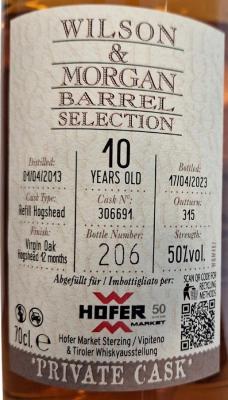 Caol Ila 2013 WM Barrel Selection Private Cask 1st Fill Virgin Oak Hogshead Finish Hofer Markt in Sterzing 50% 700ml