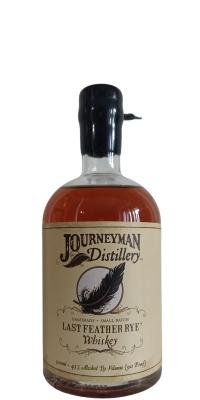 Journeyman Distillery Last Feather Rye Small Batch Fresh American White Oak Barrels 45% 500ml