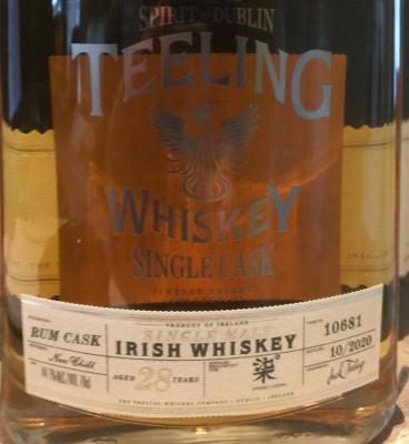 Teeling 28yo Rum Cask #10681 Whisky Lustre 44.1% 700ml