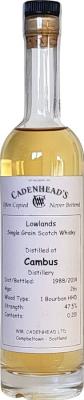 Cambus 1988 CA Cask Ends 47.5% 200ml