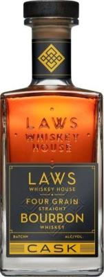 Laws Four Grain Straight Bourbon Cask Strength New 53 Gallon White Oak Barrels 57.7% 750ml