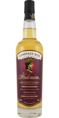 Hedonism Blended Grain Scotch Whisky CB The Signature Range 1st Fill American Oak Casks Batch MMXVIII-A 43% 700ml