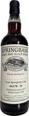 Springbank 1995 56% 700ml