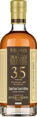 Invergordon 1988 WM Barrel Selection Special Release 2nd Fill Pedro Ximenez Sherry Hogshead Finish Rossi & Rossi Treviso 46.1% 700ml