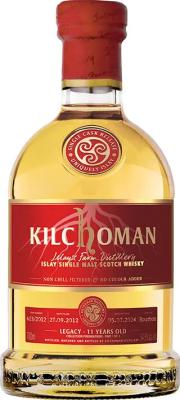 Kilchoman 2012 Legacy Bourbon Barrel Collection Foundations 11yo 54.5% 700ml