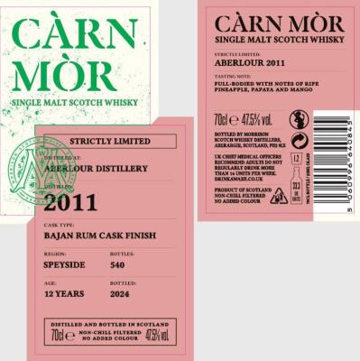 Aberlour 2011 MSWD Carn Mor Strictly Limited 47.5% 700ml