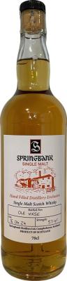 Springbank Hand Filled Distillery Exclusive Hand Filled Distillery Exclusive 57.4% 700ml