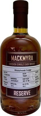 Mackmyra 2021 Reserve Privat Cask Elegant Whiskyfreunde Fricktal 60.4% 500ml