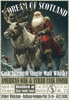 Islay South Coast 19yo BW A Dream of Scotland X-Mas Malt 52.1% 700ml