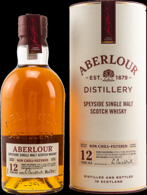 Aberlour 12yo Non Chill-Filtered American Oak Sherry Oak 48% 700ml