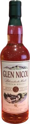 Glen Nicol 5yo RC&S Pure Malt Whisky 40% 700ml