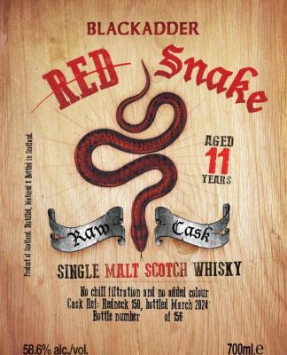 Red Snake 11yo BA Raw Cask 58.6% 700ml