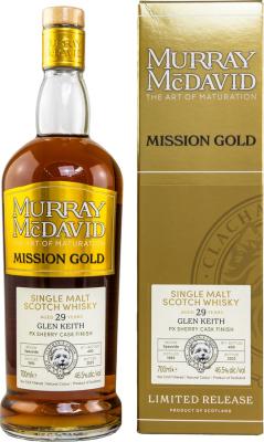 Glen Keith 1993 MM Mission Gold Pedro Ximenez Sherry Finish 46.5% 700ml