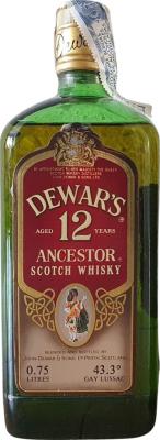 Dewar's 12yo Ancestor Scotch Whisky Varma S.A. Madrid 43.3% 750ml