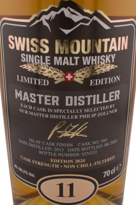 Swiss Mountain 2013 Master Distiller Limited Edition VII 56.3% 700ml