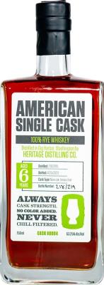 Heritage usa 2015 ASC 63.25% 750ml