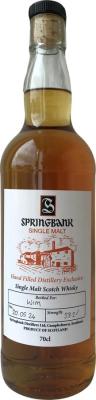 Springbank Hand Filled Distillery Exclusive 58.2% 700ml