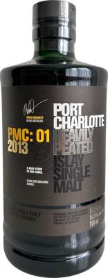 Port Charlotte 2013 PMC:01 Cask Exploration Series 1st Fill Bourbon 4 J. Pomerol-Fasser 5 J 54.5% 700ml